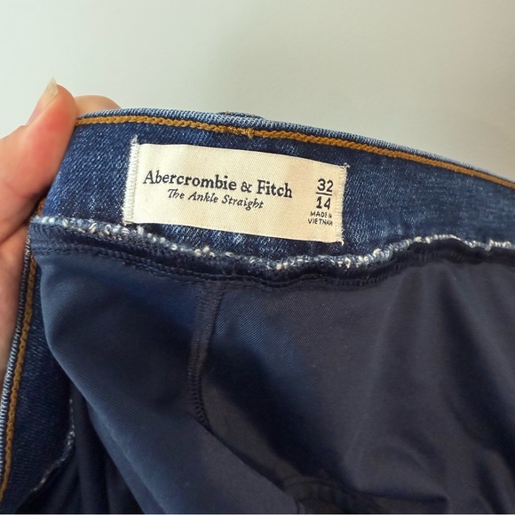 Abercrombie & Fitch Maternity The Ankle Straight Over the Belly Panel Jeans Sz14 - Picture 5 of 6